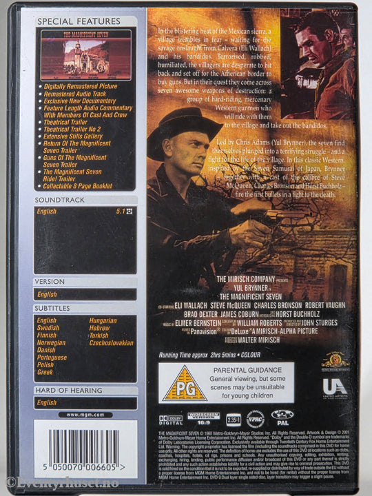The Magnificent Seven (1960). DVD.
