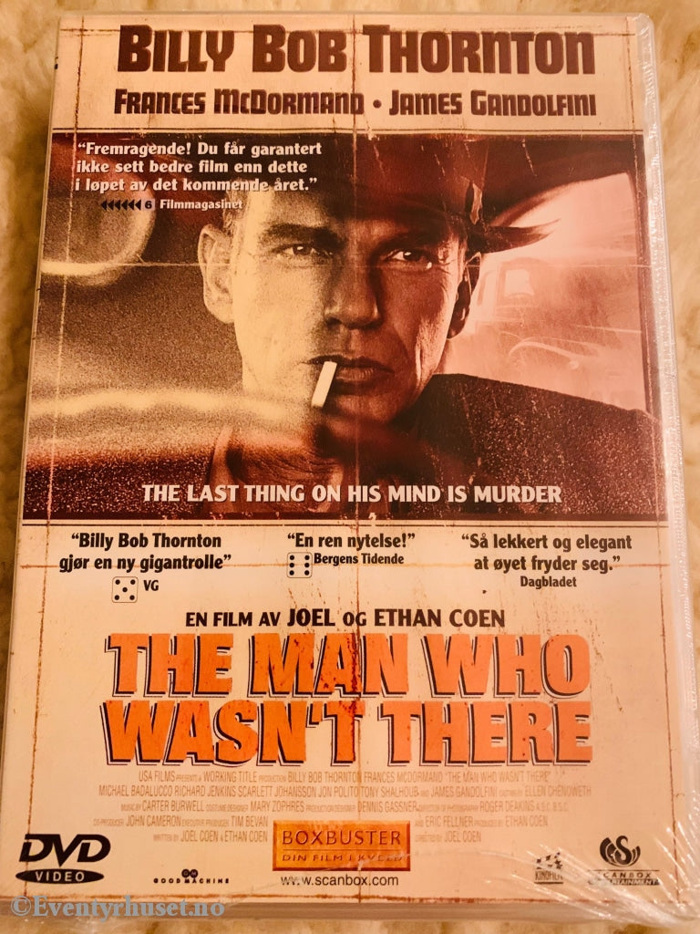 The Man Who Wasnt There. 2001. Dvd. Ny I Plast! Dvd