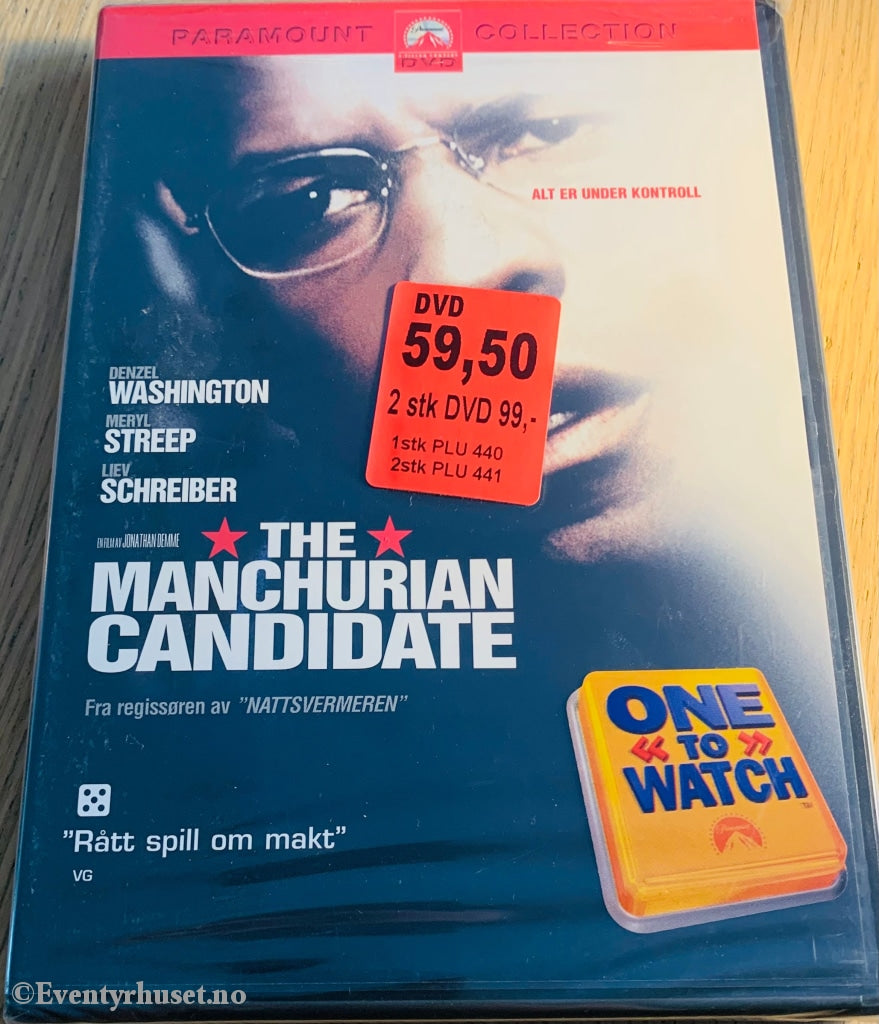 The Manchurian Candidate. Dvd. Ny I Plast! Dvd