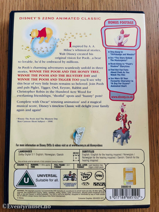 The Many Adventures of Winnie the Pooh 1977 DVD