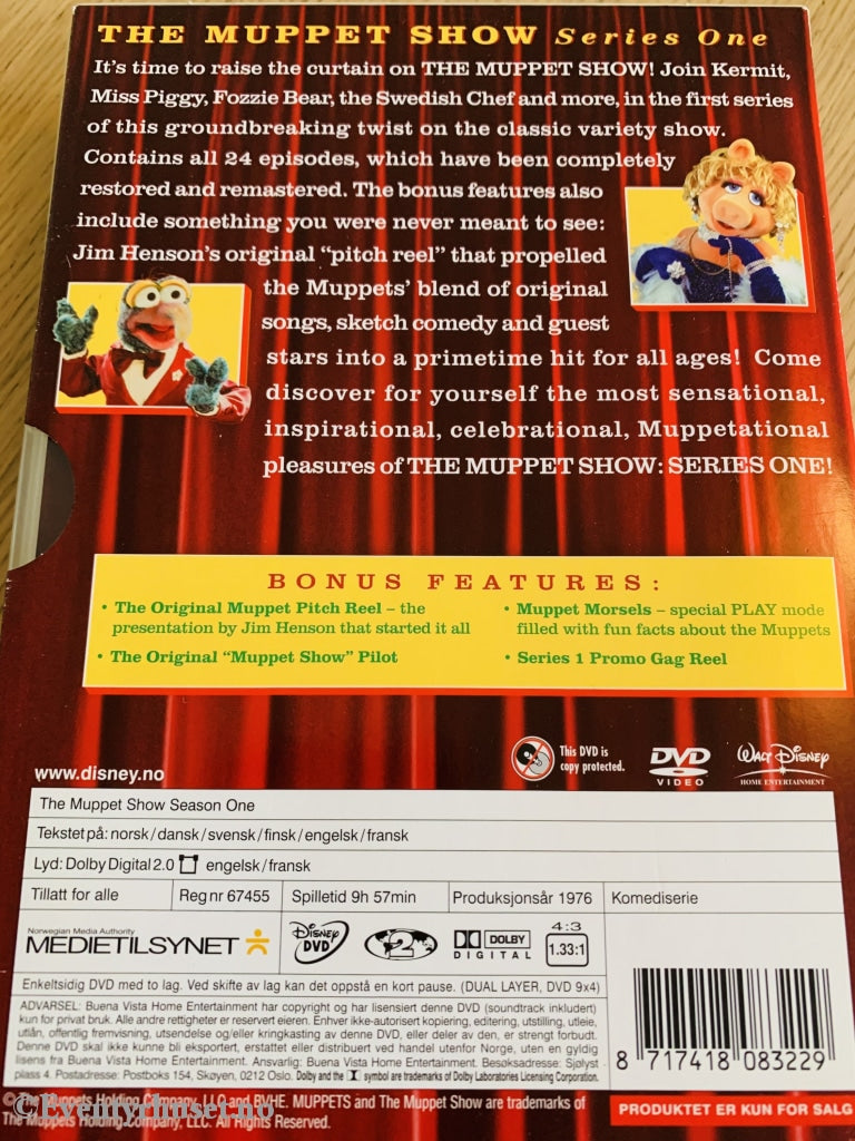 The Muppet Show. 1976. Dvd Samleboks.