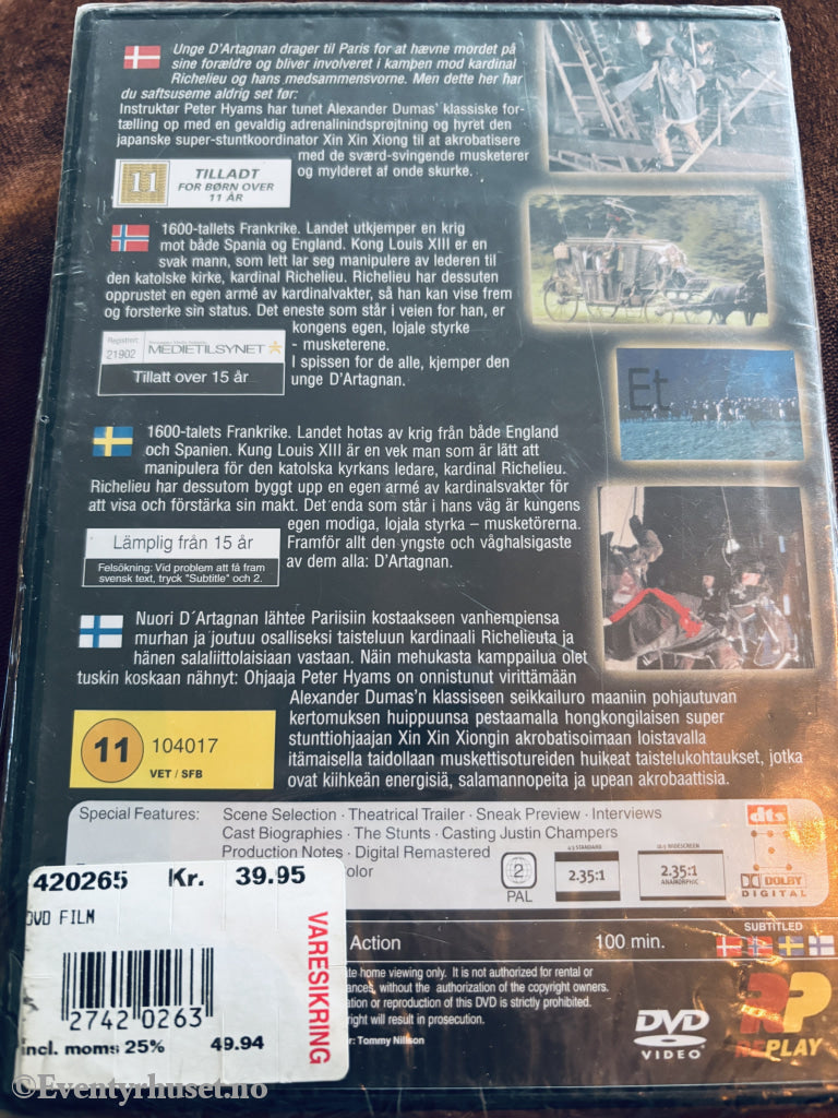 The Musketeer (2001). DVD. Ny i plast!