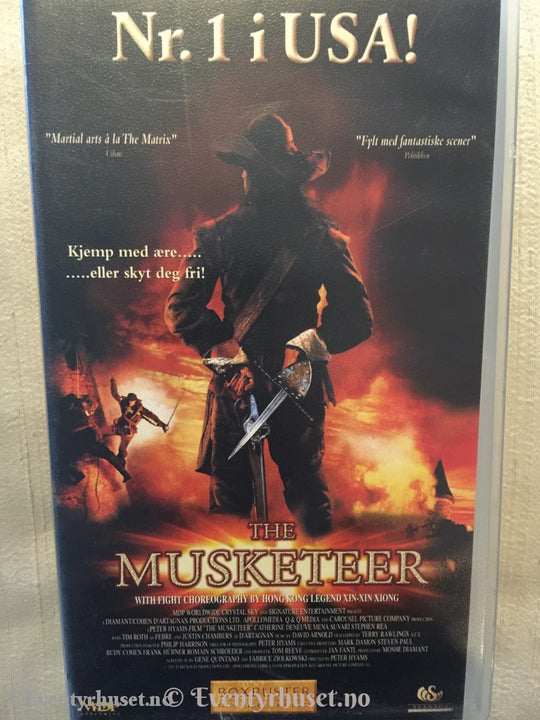 The Musketeer. 2001. Vhs. Vhs