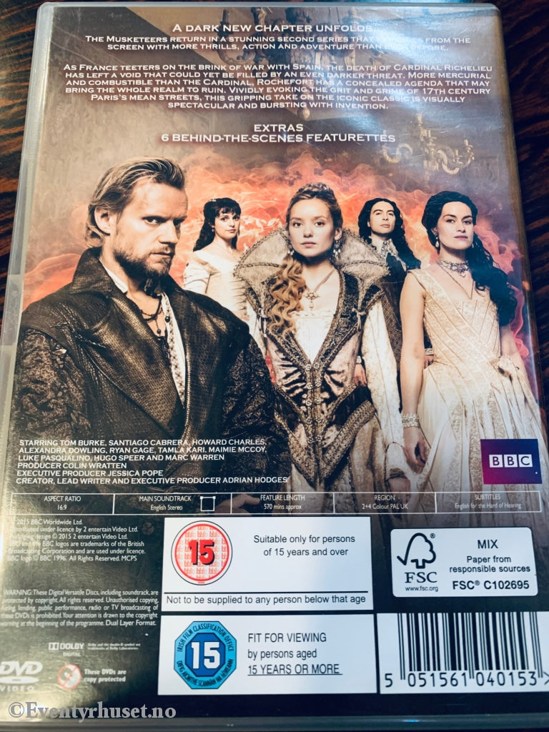 The Musketeers. Sesong 2. Dvd. Dvd