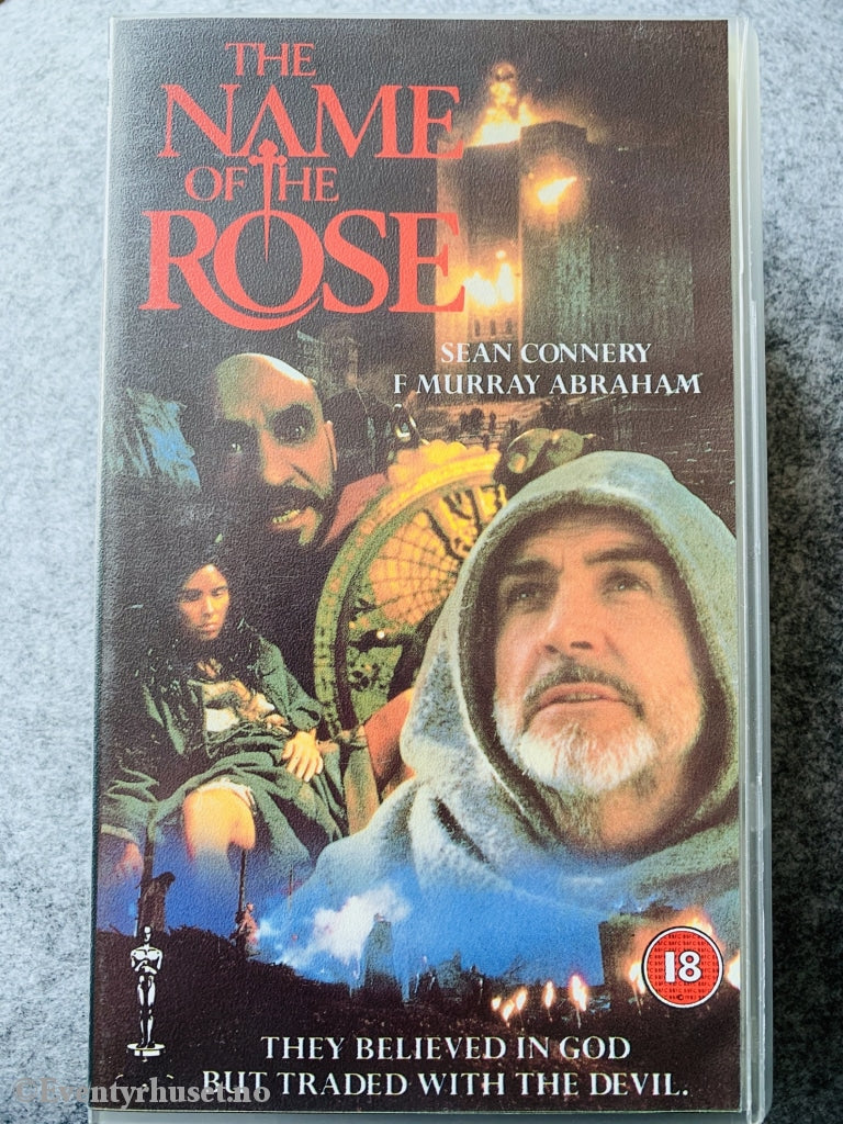 The Name Of Rose. 1986. Vhs. Norsksolgt! Vhs