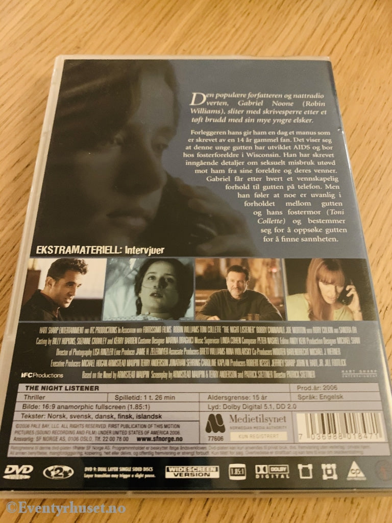 The Night Listener. Dvd. Dvd