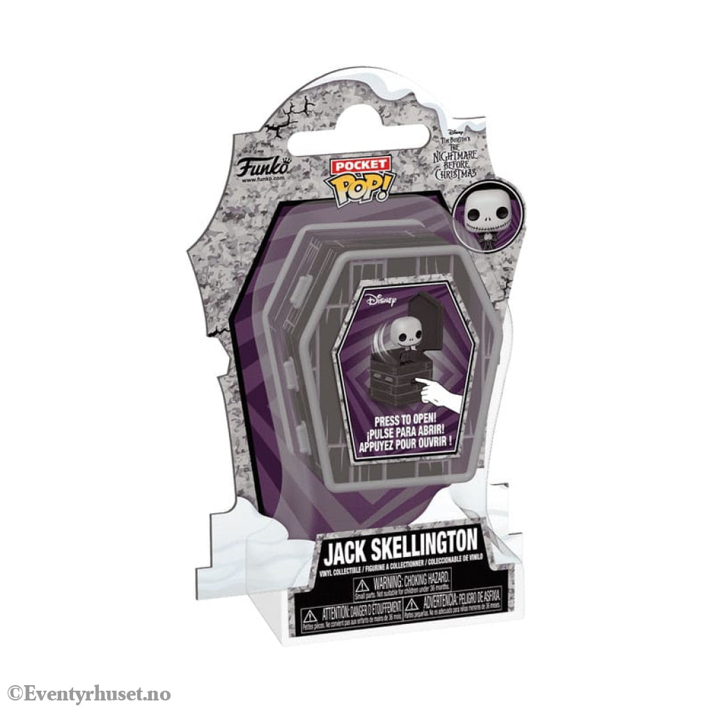 The Nightmare Before Christmas Coffin Pocket POP! Vinyl Figure Jack Skellington 6 cm Collectibles