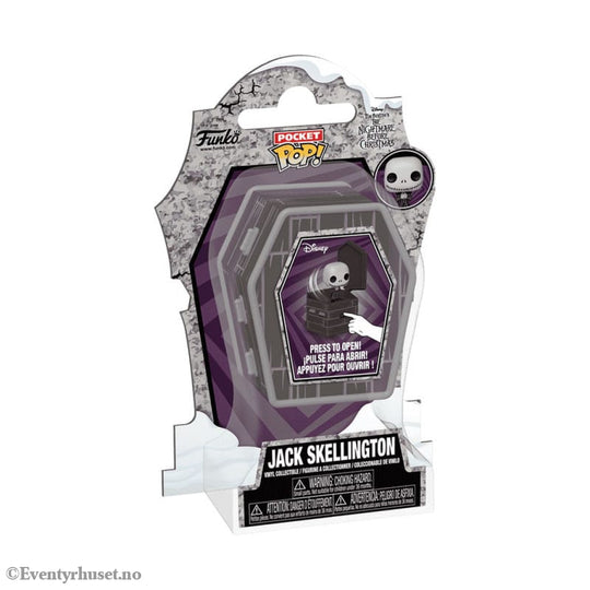 The Nightmare Before Christmas Coffin Pocket POP! Vinyl Figure Jack Skellington 6 cm Collectibles