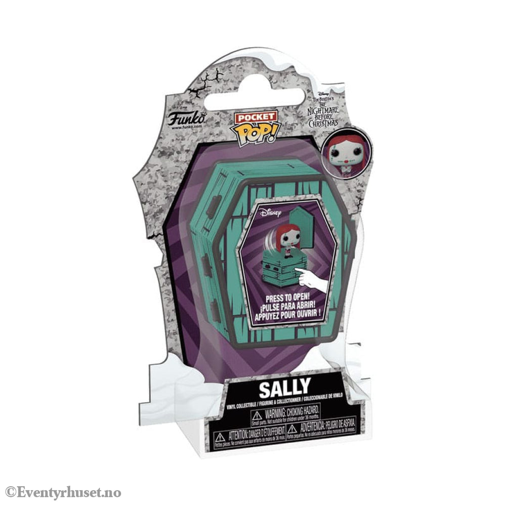 The Nightmare Before Christmas Coffin Pocket POP! Vinyl Figure Sally Sewing 6 cm Collectibles