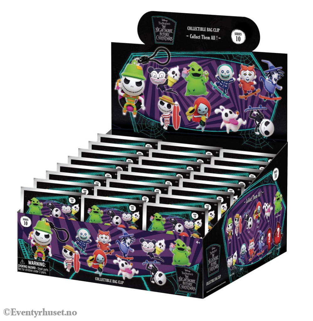 The Nightmare Before Christmas PVC Bag Clips Series 10 Display (24) Fashion & Accessories