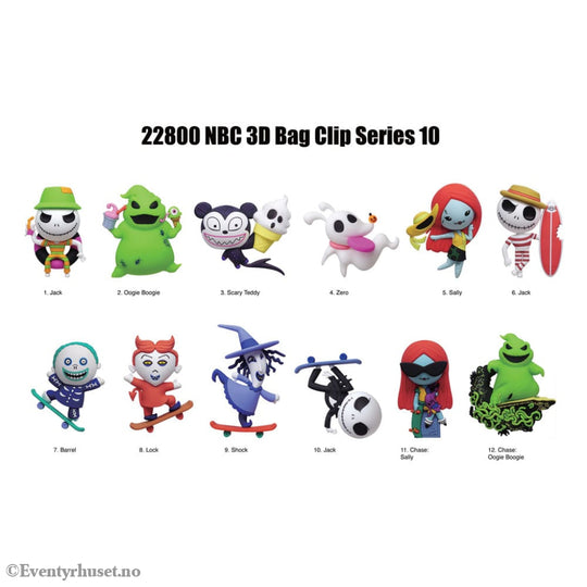 The Nightmare Before Christmas PVC Bag Clips Series 10 Display (24) Fashion & Accessories