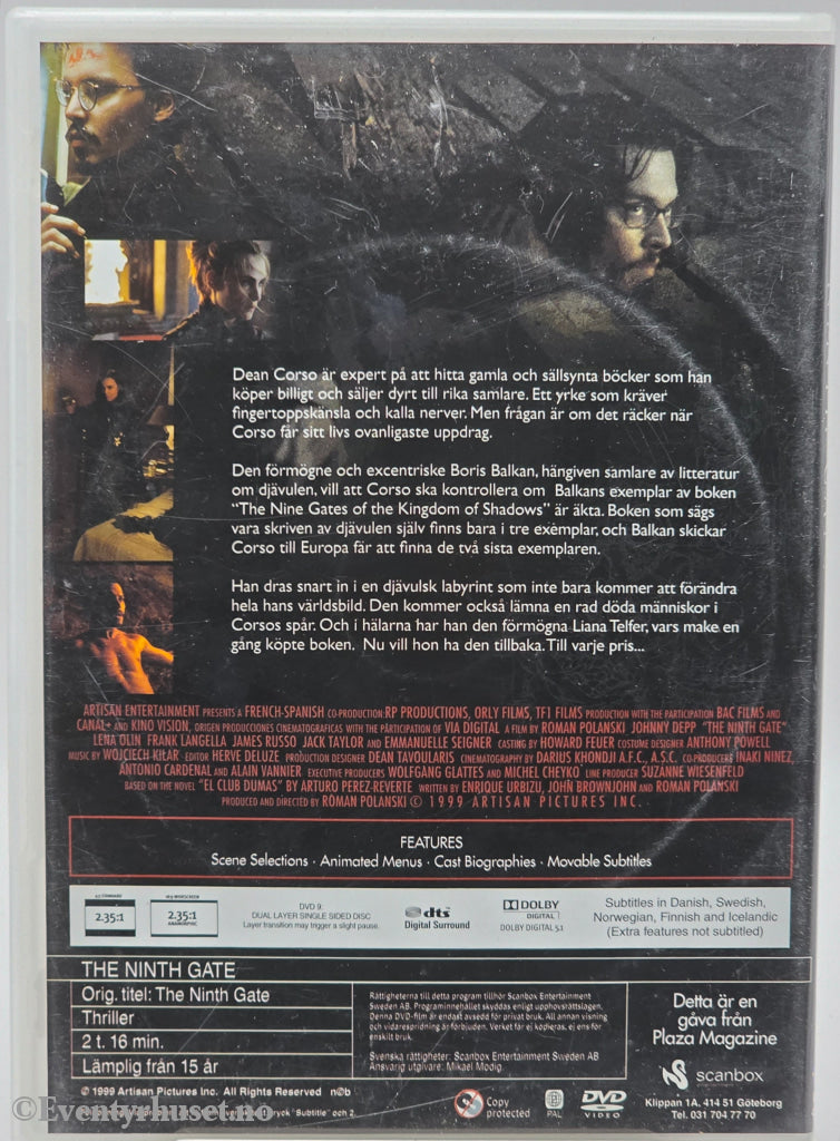The Ninth Gate. 1999. DVD.