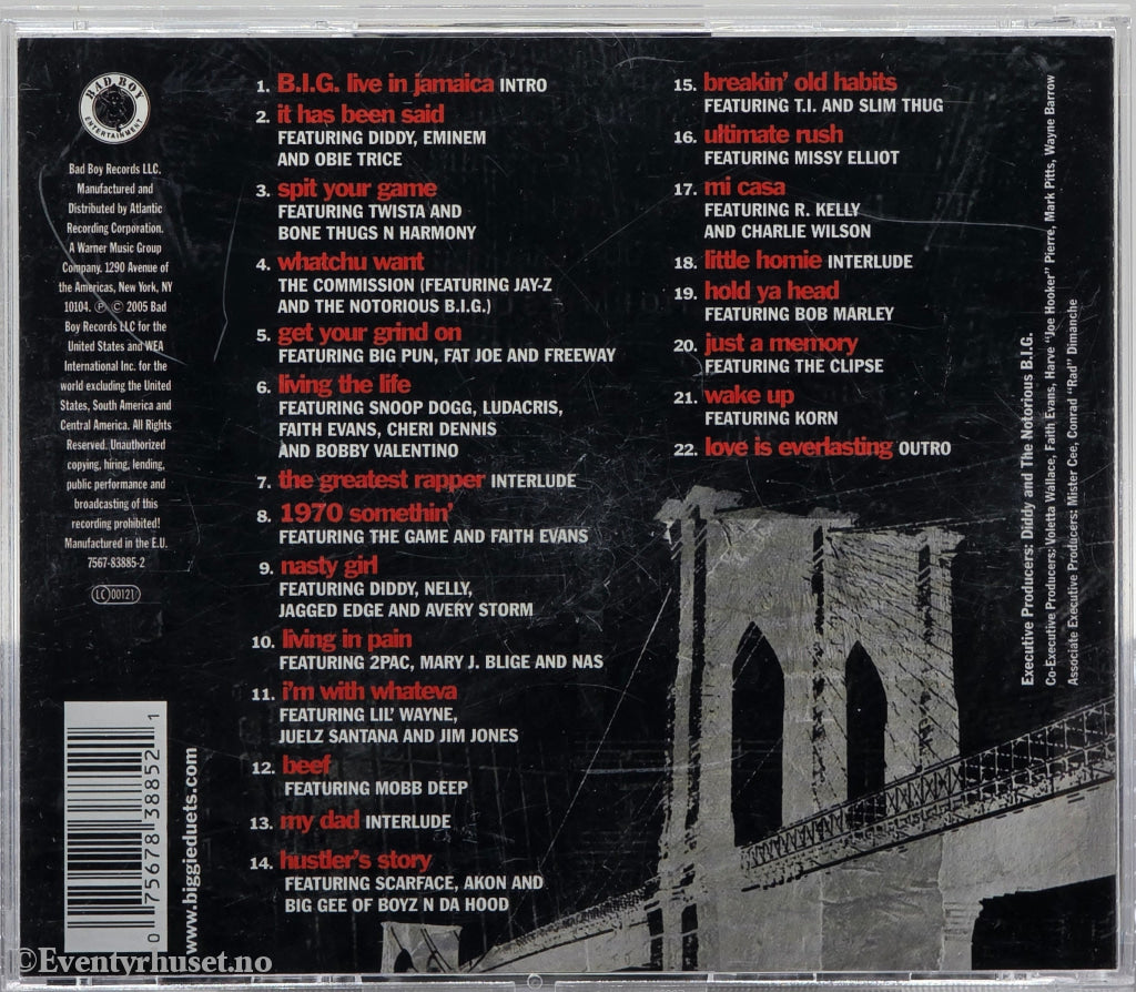 The Notorious B.I.G. 2005. Duets: The Final Chapter. CD.