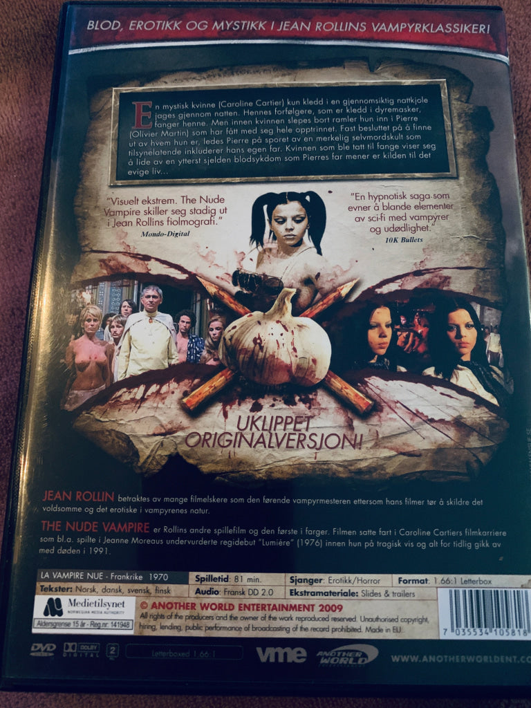 The Nude Vampire. 1970. DVD. DVD