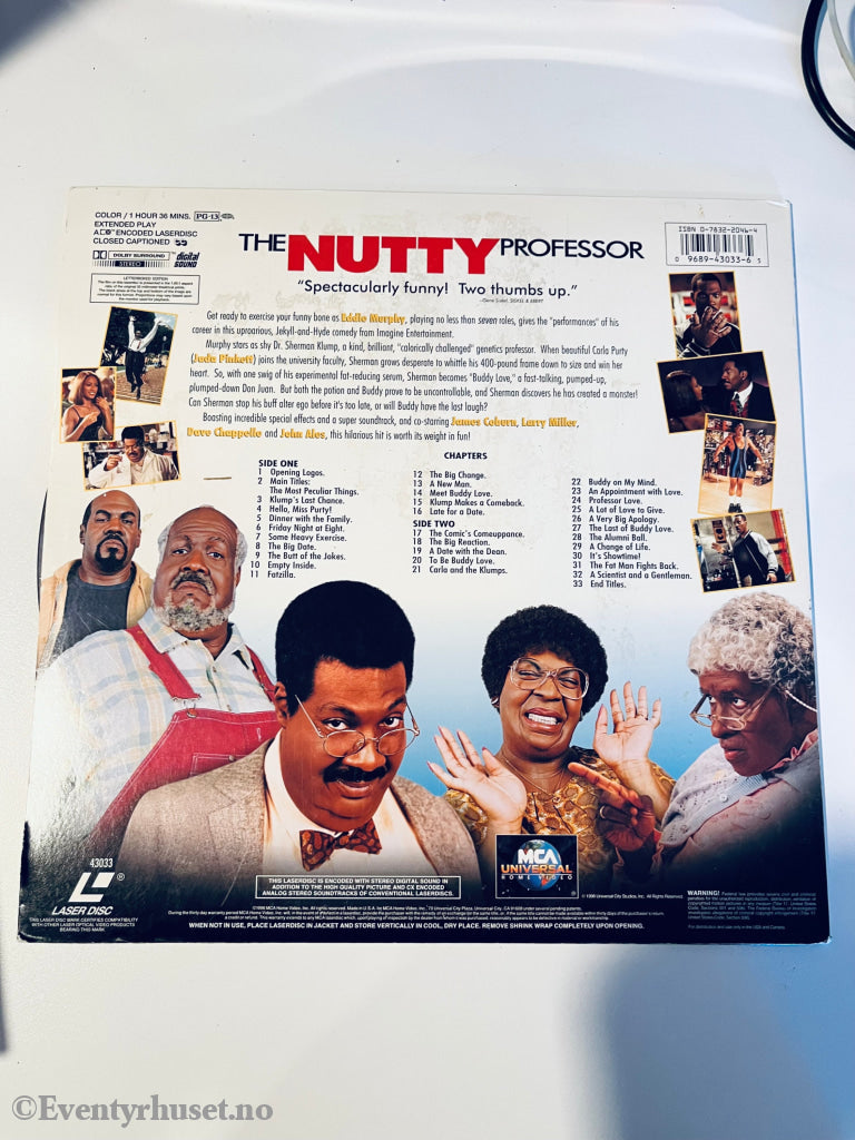 The Nutty Professor. Laserdisc. Laserdisc
