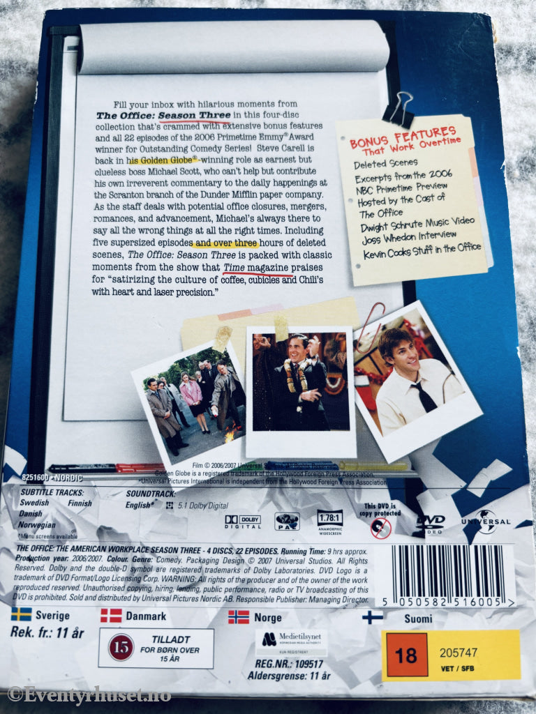 The Office: Season Three (2007). DVD samleboks.