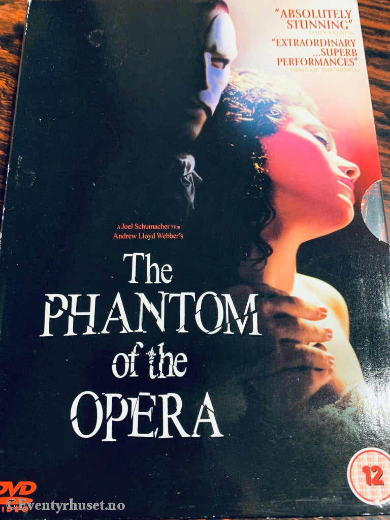 The Phantom Of Opera. Dvd Slipcase.