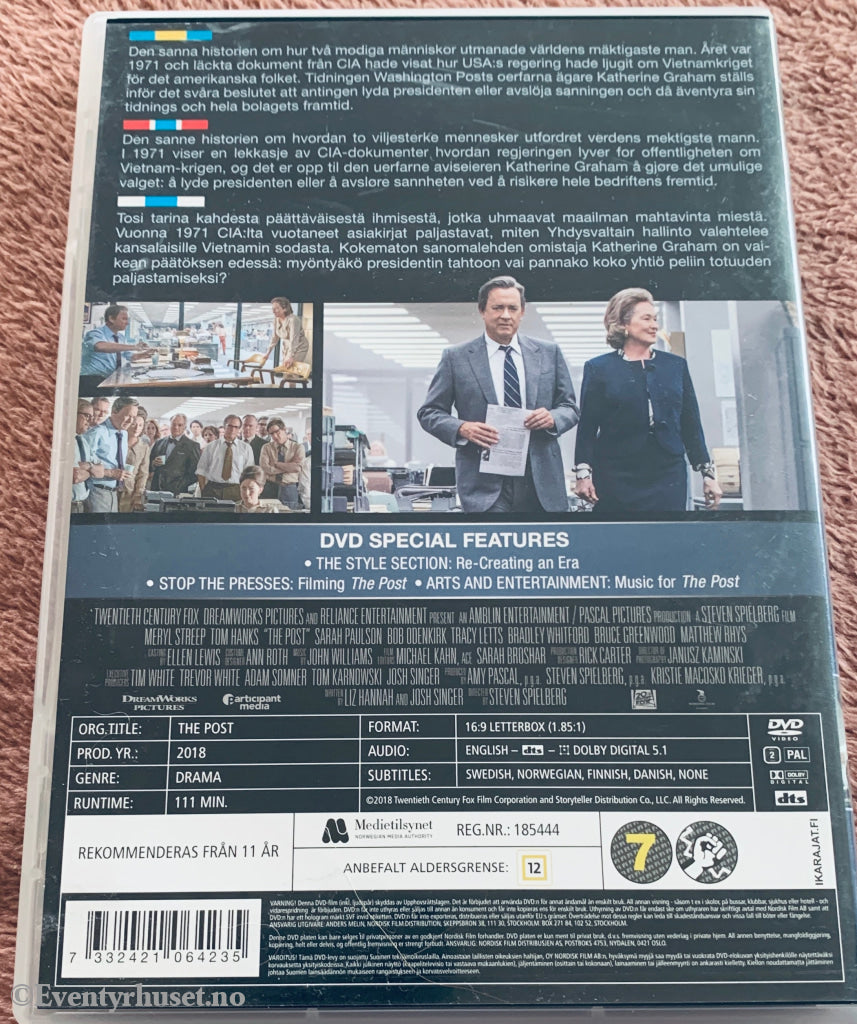 The Post (2017). DVD.