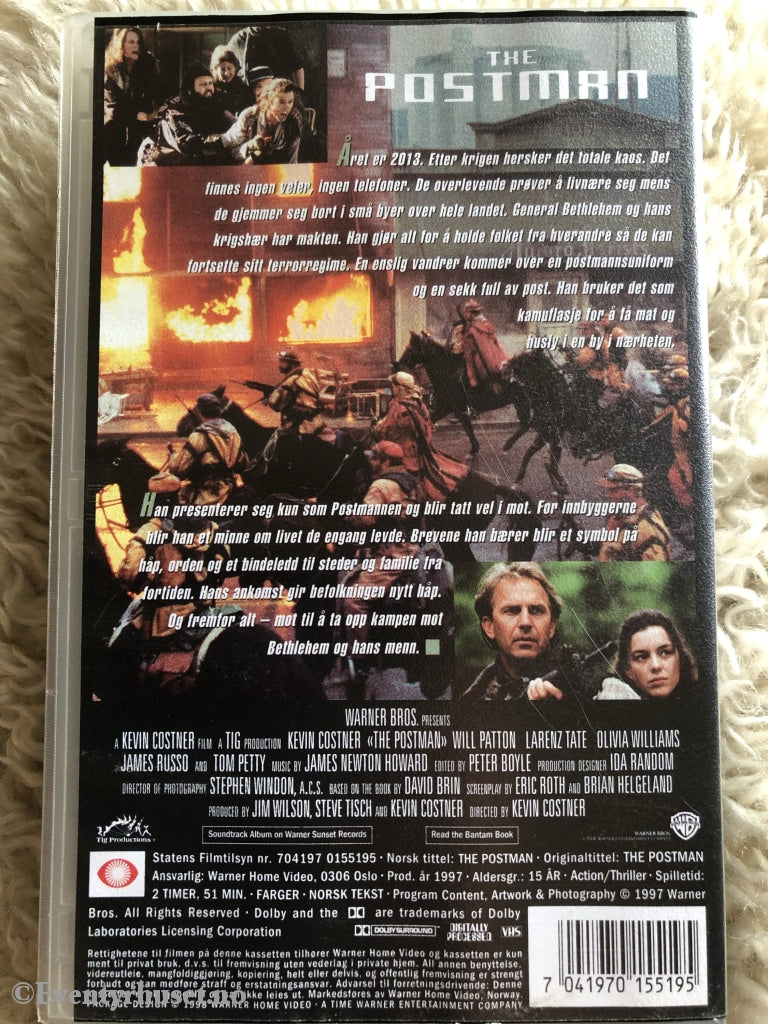 The Postman. 1997. Vhs. Vhs