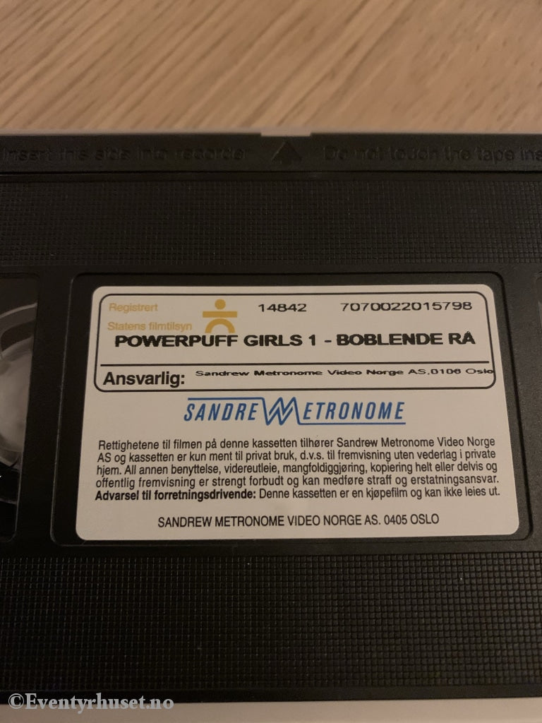 The Powerpuff Girls 1. Boblende Rå. 2000. Vhs. Vhs