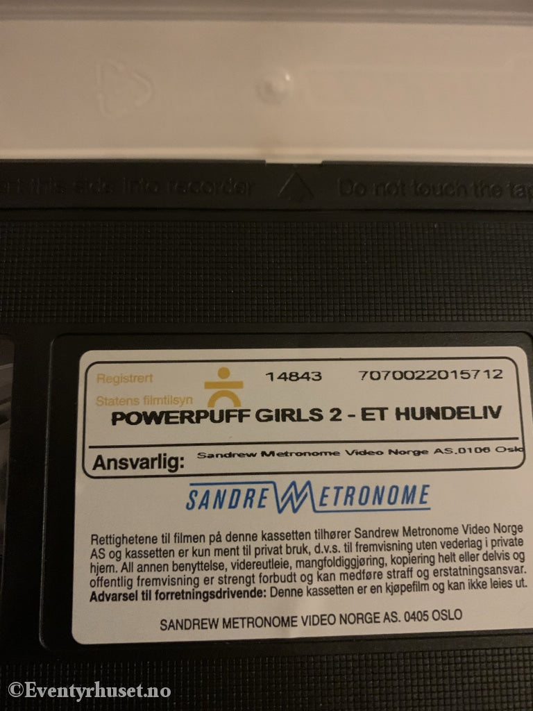 The Powerpuff Girls 2. Et Hundeliv. 2000. Vhs. Vhs