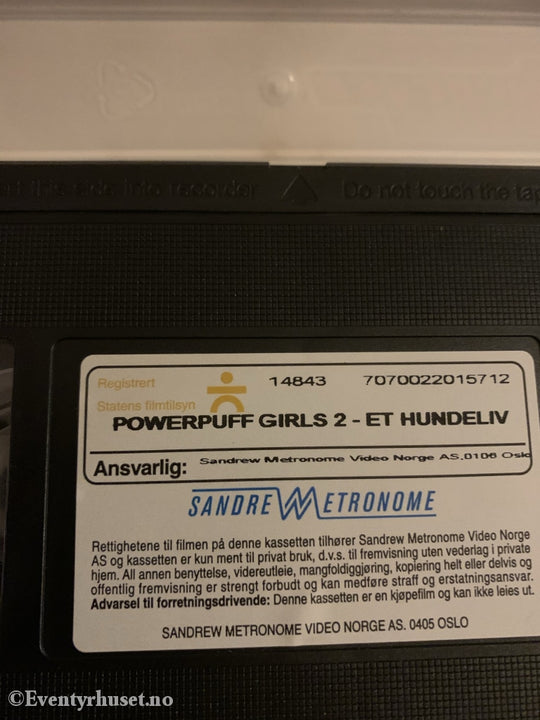The Powerpuff Girls 2. Et Hundeliv. 2000. Vhs. Vhs