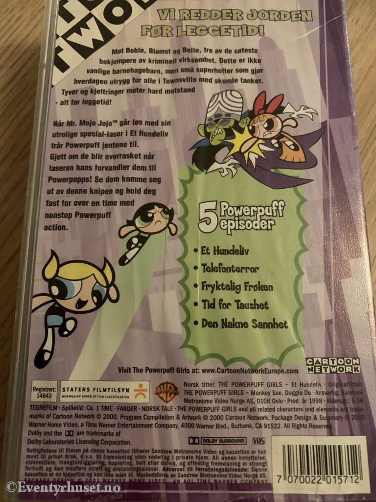 The Powerpuff Girls 2. Et Hundeliv. 2000. Vhs. Vhs