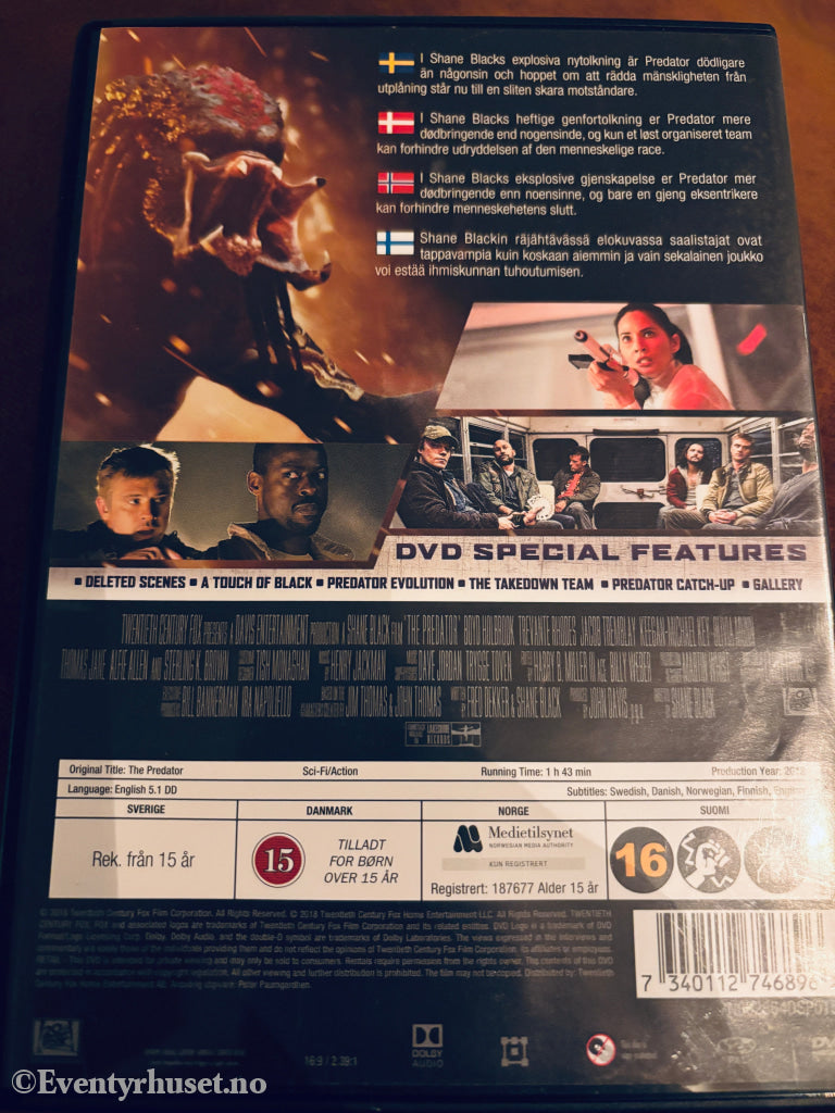 The Predator. DVD.