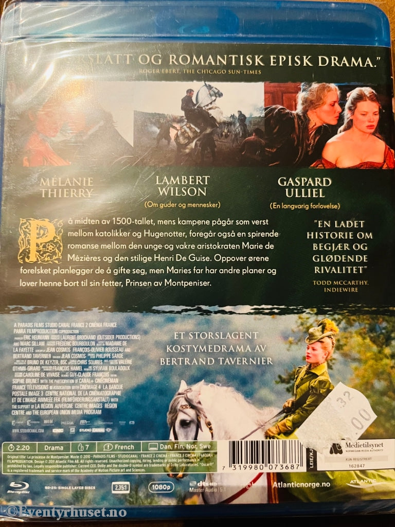 The Princess Of Montoensier. Blu-Ray. Nyi Plast! Blu-Ray Disc