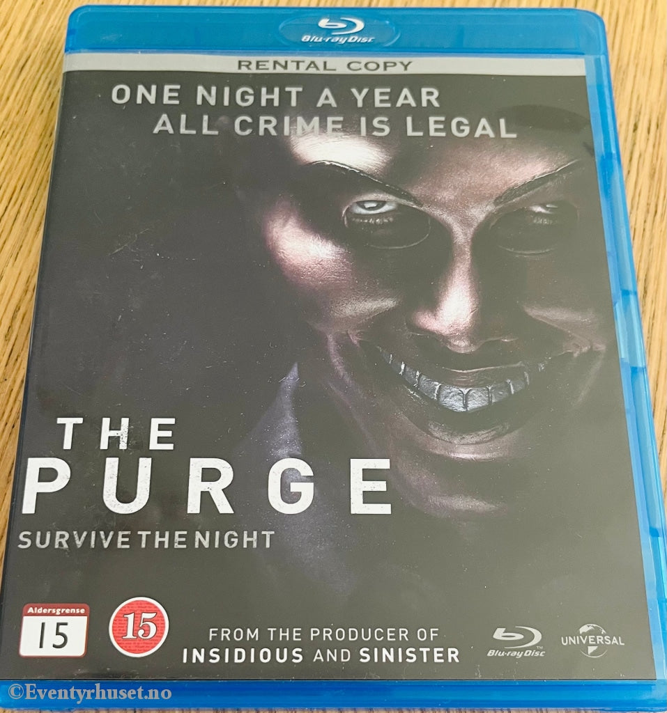 The Purge. Blu-Ray. Utleiefilm. Blu-Ray Disc