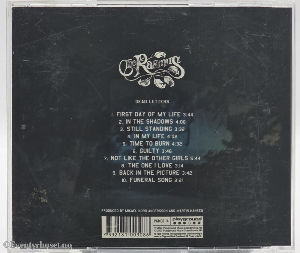 The Rasmus. 2003. Dead Letters. CD.