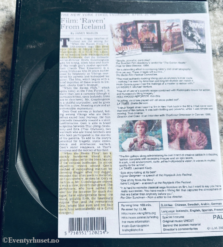 The Raven Flies. DVD. Kopifilm.
