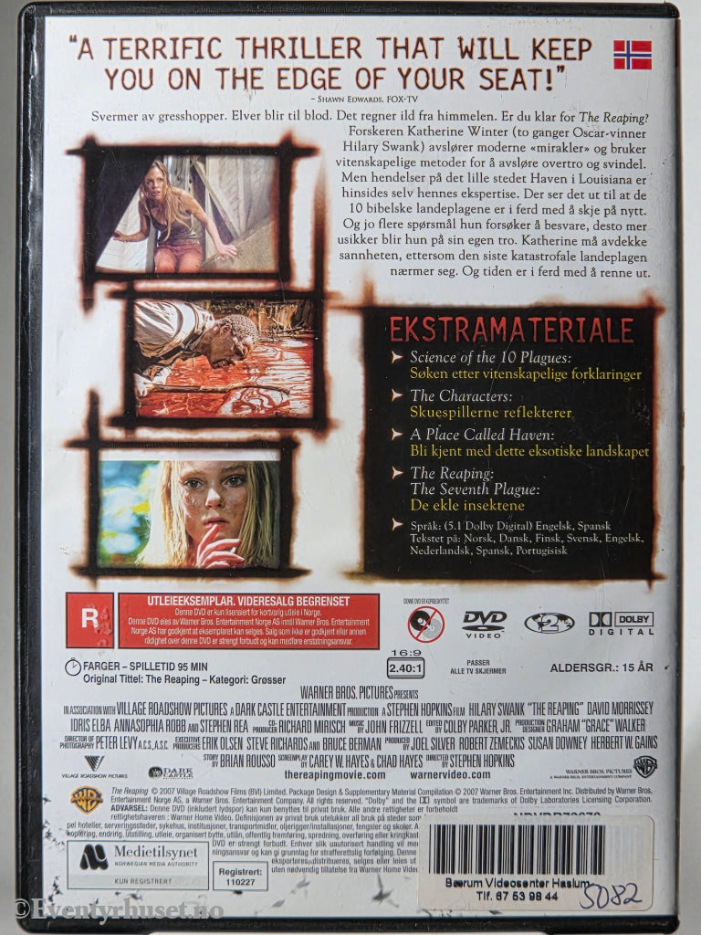 The Reaping (2007). DVD.