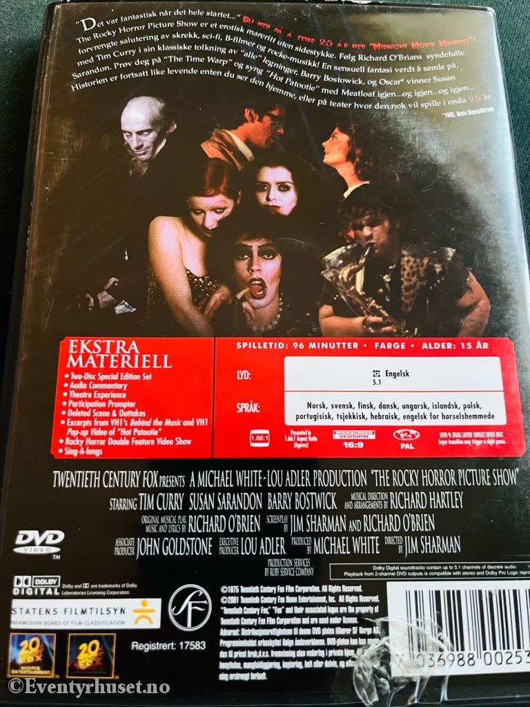 The Rocky Horror Picture Show. 1975. Dvd. Dvd