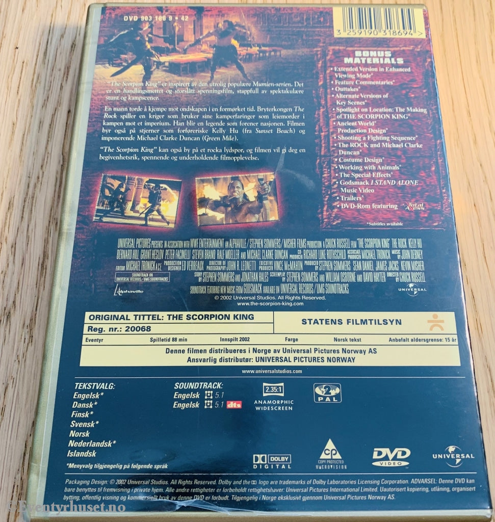 The Scorpion King. 2004. Dvd. Dvd