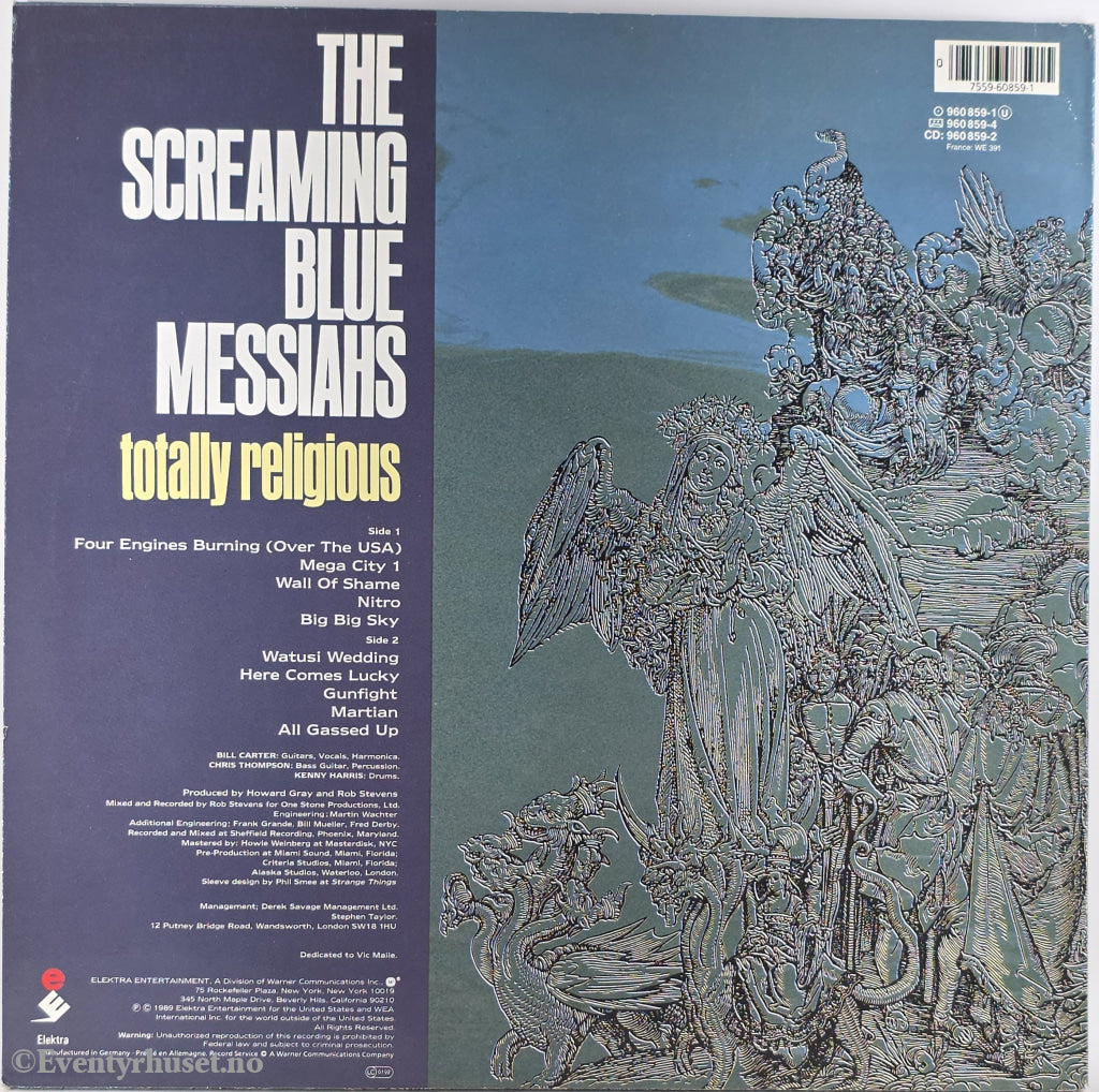 The Screaming Blue Messiahs. 1989. Totally Religious . LP.