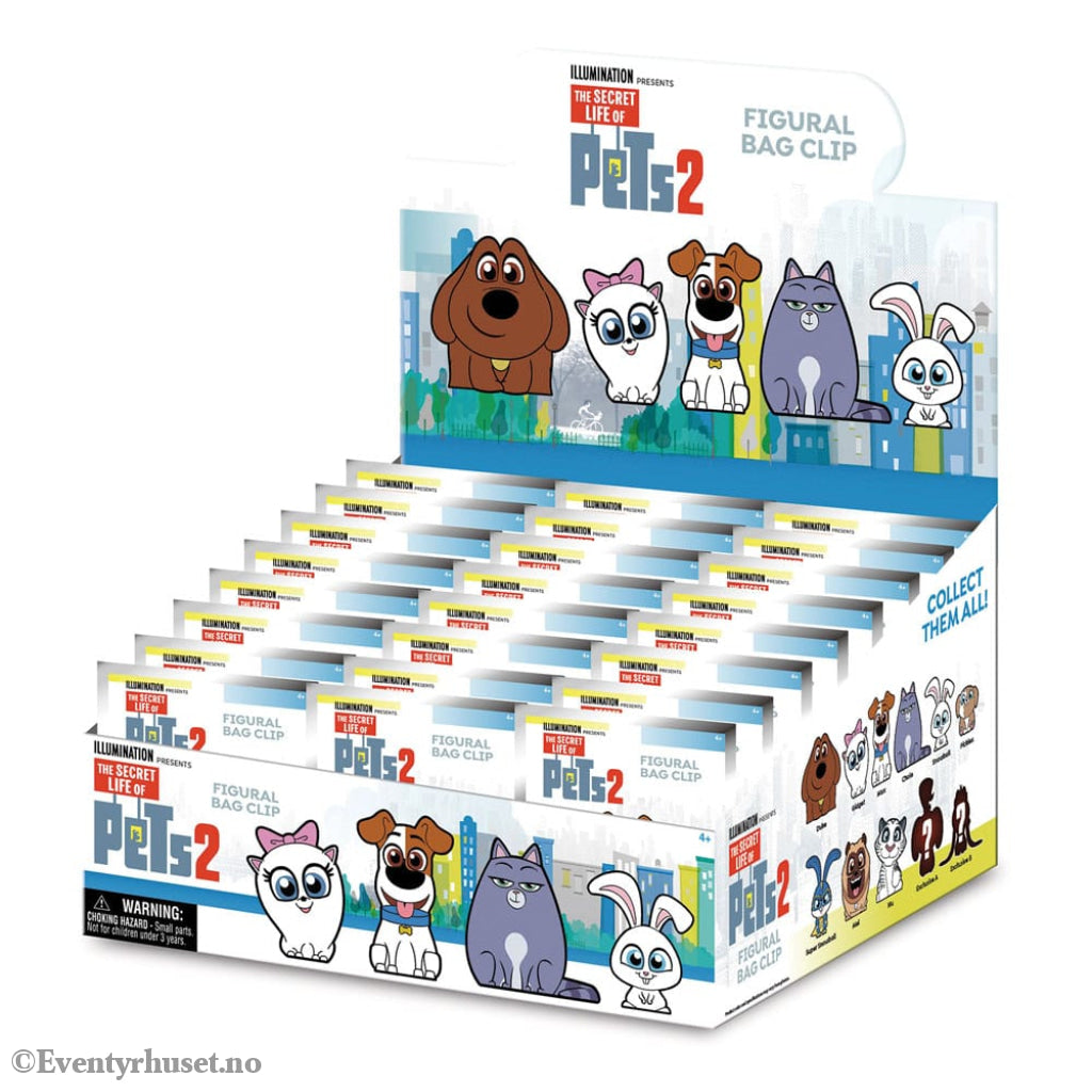The Secret Life of Pets 3D PVC Bag Clips Series 1 Display (24) Fashion & Accessories