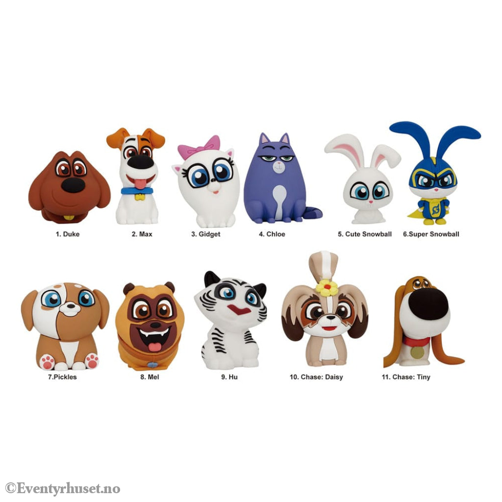 The Secret Life of Pets 3D PVC Bag Clips Series 1 Display (24) Fashion & Accessories