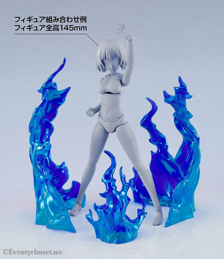 The Simple Effect Parts for Figures Flames: Blue Toys