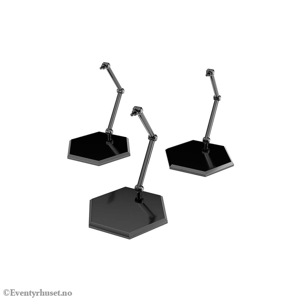 The Simple Stand Mini Nendoroid More for Mini Figures & Models Black Hex Type 3-Pack Toys
