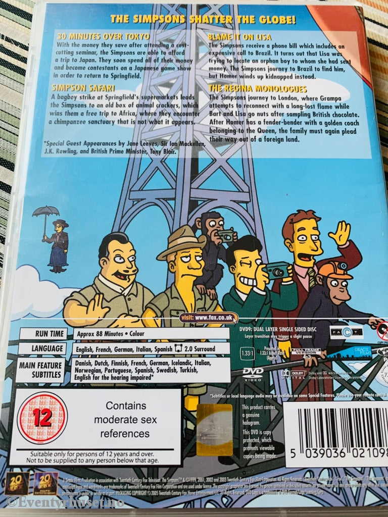 The Simpsons Around World In 80 Dohs. Dvd. Dvd