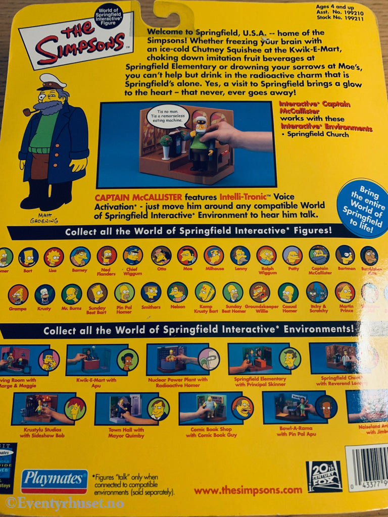 The Simpsons - Captain McCallister. Actionfigur. Ny i uåpnet eske! Actionfigur