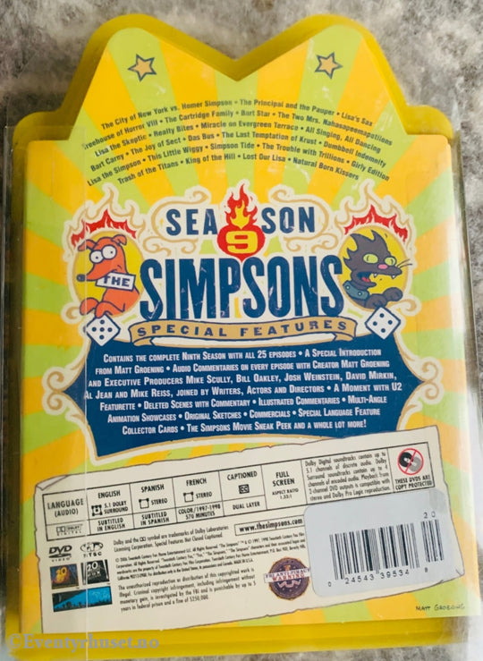 The Simpsons. Complete Ninth Season. Dvd. Dvd