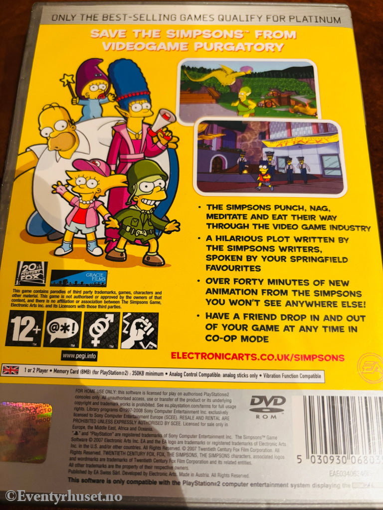The Simpsons Game. PS2.