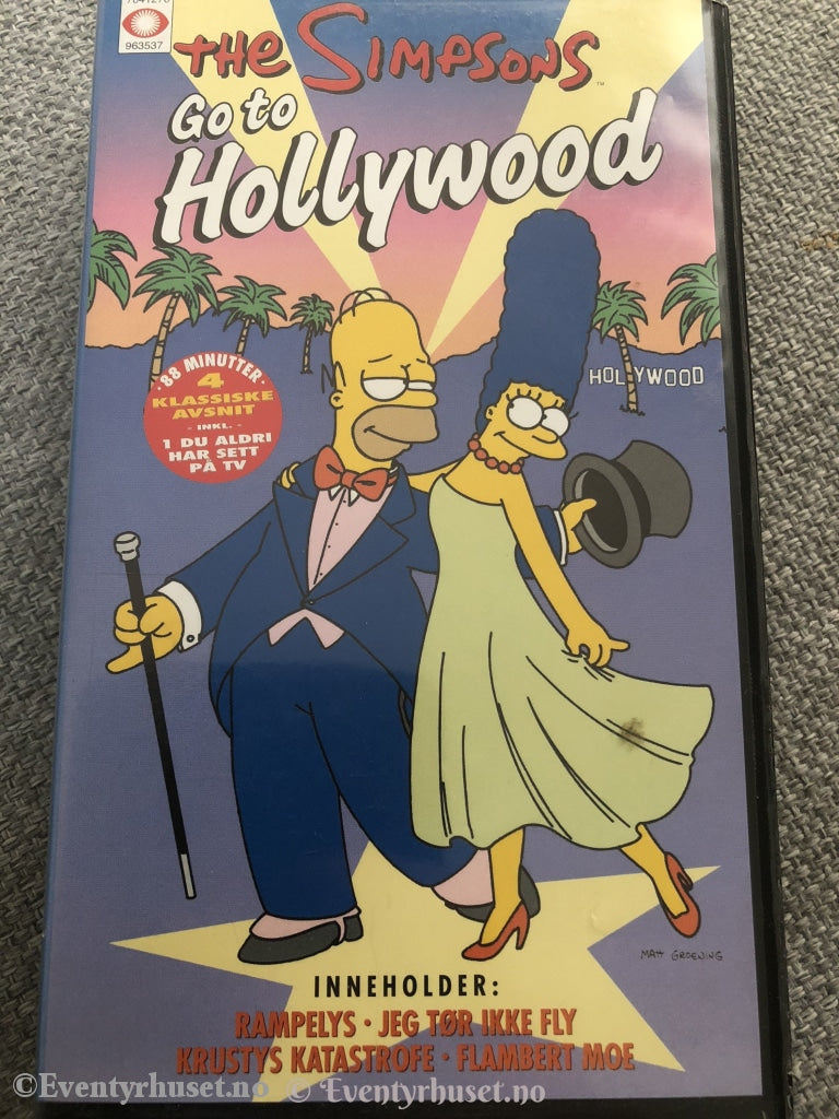 The Simpsons Go To Hollywood. (Norsk). Vhs. Vhs