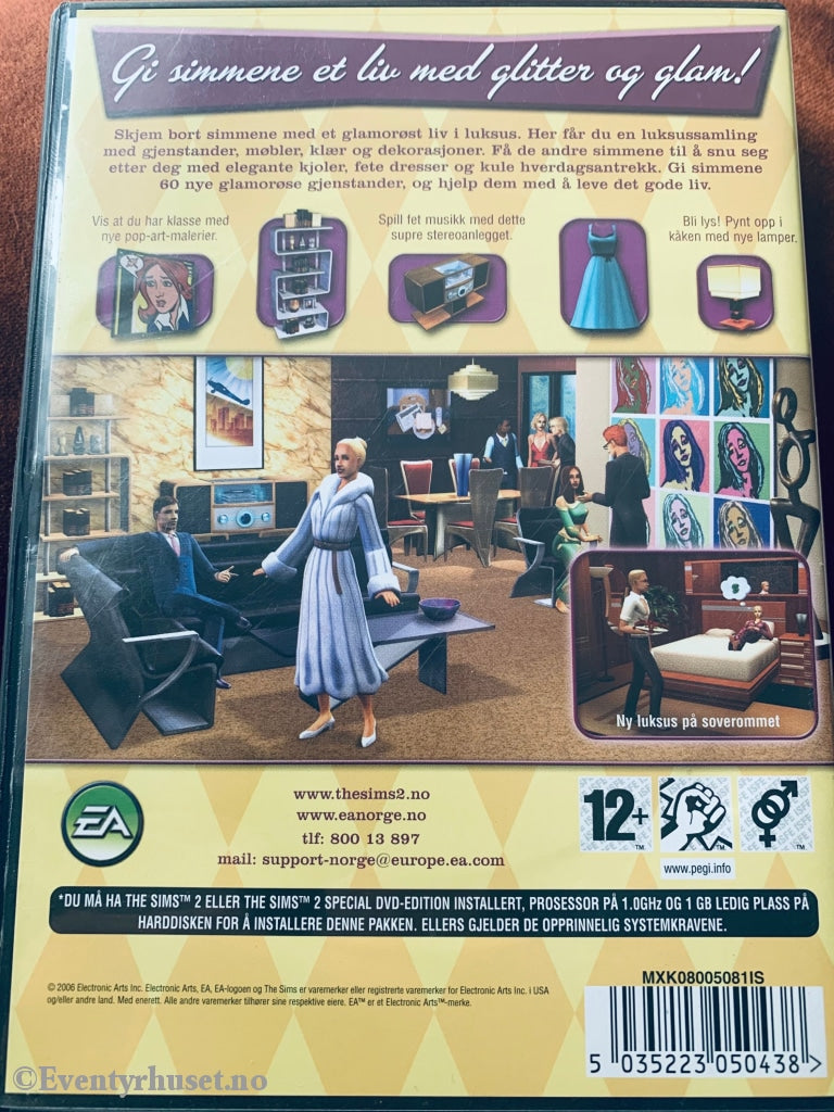 The Sims 2 Glitter Og Glans - Stæsj. Pc-Spill. Pc Spill