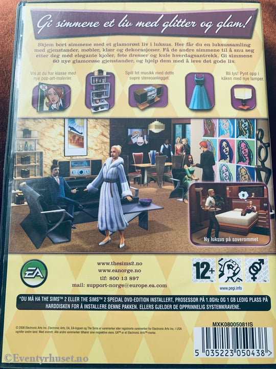The Sims 2 Glitter Og Glans - Stæsj. Pc-Spill. Pc Spill