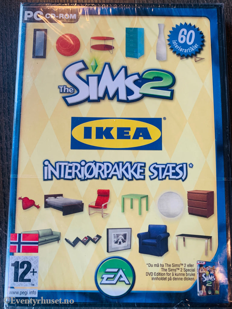 The Sims 2 - IKEA interiørpakke stæsj. PC-spill. Ny i plast! PC spill