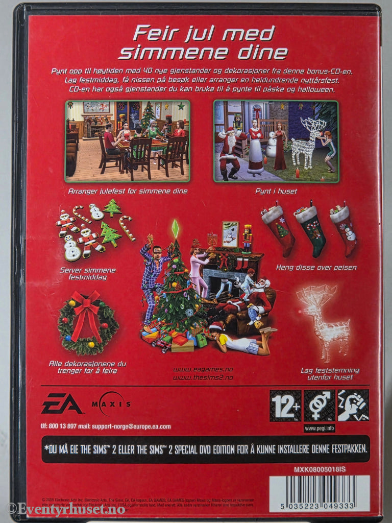 The Sims 2: Juletrefest. 2005. PC-spill.