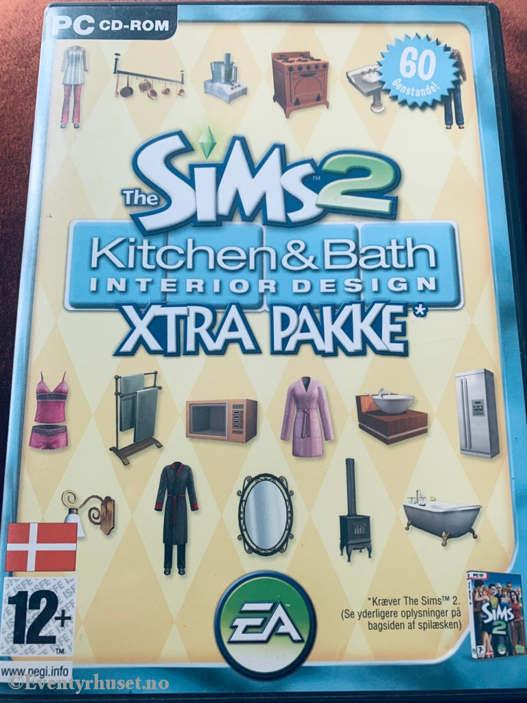 The Sims 2 Kitchen & Bath - Interior Design Xtra Pakke. Pc-Spill. Pc Spill
